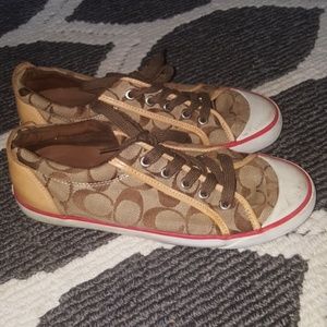 Coach Barrett Tennis w leather trim